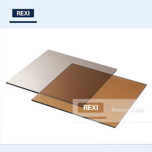 Verre réfléchissant bronze foncé de 3 mm à 10 mm pour mur-rideau et applications solaires, qualité professionnelle, tempérable - Product Image 2