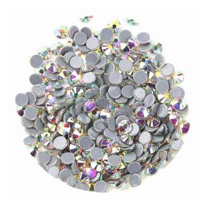 3A ss3-ss5 pas cher prix cristal lâche pierres cristal AB dos gris en verre hotfix strass cristal pour vêtements - Product Image 3