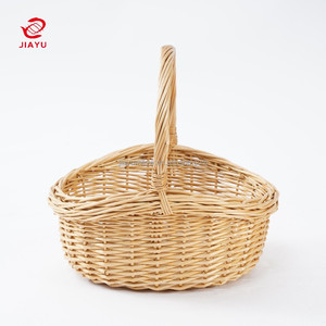 <span class=keywords><strong>Grand</strong></span> <span class=keywords><strong>panier</strong></span> d'extérieur en osier de luxe JY poignées vides en <span class=keywords><strong>bois</strong></span> pour cueillir des fruits et des fleurs pour le marché de Noël Cadeau de récolte - Product Image 5