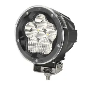 CE ROHS lampu sorot truk Off Road 6 inci, lampu kerja Led 60w bulat Off Road tahan air IP68 untuk sepeda motor Offroad 12v 24v