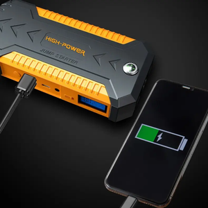 Autoway Démarreur de voiture à charge rapide haute puissance 12V Batterie de secours portable Booster 600A/1000A Courant de pointe Lumière LED Anti-étincelles - Product Image 2