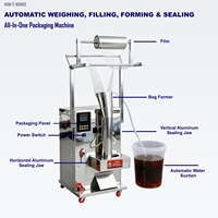 Machine de remplissage automatique de sachets liquides auto-amorçante pour boissons, sucettes glacées, jus, lait, eau, alcool – Système de ligne d'emballage en sachet