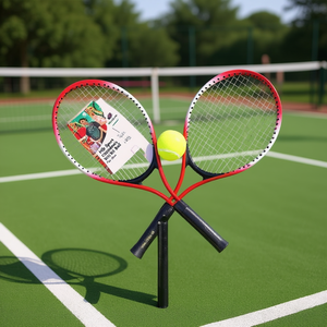 Hb Sport Raqueta de tenis ligera de aleación de aluminio para niños con pelota, juego de entrenamiento de 2 piezas y 52 cm - Product Image 2