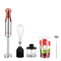 Mixeur Plongeant Électrique Multifonction 4-en-1 : Robot Culinaire, Hachoir à Viande, Fouet à Œufs, Mixeur Plongeant pour Usage Domestique