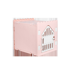 บ้านสุนัขพลาสติก Hmtpc สีชมพู รูปทรงสี่เหลี่ยมผืนผ้า กันน้ำ สำหรับสุนัขขนาดเล็ก ใช้กลางแจ้ง - Product Image 3