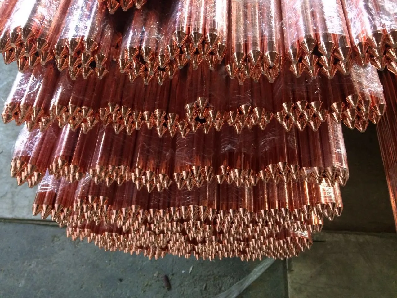 Sistem pembumian batang berikat tembaga, batang pembumian baja berlapis tembaga elektrik