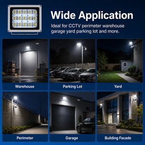 15W LED CCTV Flood <strong>Light</strong> IP66 Waterproof DC12V 15 LEDs with <strong>Light</strong> Sensor 8000K-10000K Outdoor <strong>Security</strong> <strong>Camera</strong> Floodlight Fixture - Product Image 6