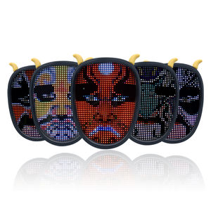 Halloween LED-masker, griezelig, doe-het-zelf, programmeerbaar gezichtsveranderend met app-besturing, 2000mAh batterij, 12 uur lichtgevende tijd - Product Image 4