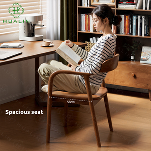 Hualin phong cách tự nhiên đơn giản Rắn Gỗ Nhà Hàng Ghế khách sạn cafe thức ăn nhanh nhà hàng chất lượng cao Rắn gỗ ghế ăn - Product Image 3