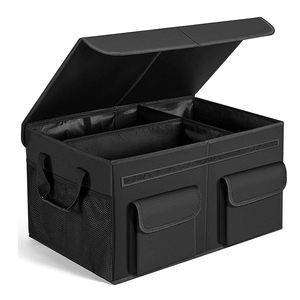 Organisateur de <span class=keywords><strong>coffre</strong></span> de <span class=keywords><strong>voiture</strong></span> SUV robuste de grande capacité en Oxford avec couvercle antidérapant pour les voyages de week-end - Product Image 1