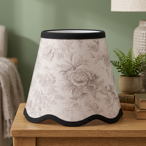 Vintage Floral Cotton Drum Lampshade | Handcrafted Pleated Fabric Light <b>Shade</b> for Table & Pendant <b>Lamps</b> - Product Image 5