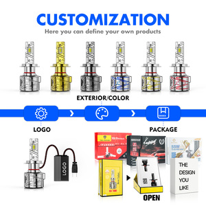 Hot bán JC-100W Led Đèn Pha thiết kế mới Xe LED ánh sáng bóng đèn <span class=keywords><strong>H4</strong></span> H7 H11 9005 9006 6000K/6500K nhôm Led Đèn Pha bóng đèn - Product Image 5