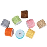 Filament coloré en chanvre tressé à la main pour tissage textile, suspension de photos, décoration DIY, emballage, 10m, 15 couleurs