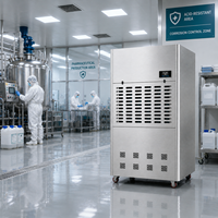 Déshumidificateur robuste anti-corrosion 1200L pour laboratoires pharmaceutiques et systèmes de contrôle de l'humidité en salle blanche