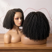 Afro Kinky Curly Wholesale 4x4 5x5 7x7 Glueless Full HD Lace Closure <strong>Wigs</strong> Brazilian Human Hair Small Curly Human Hair Bob <strong>Wigs</strong>
