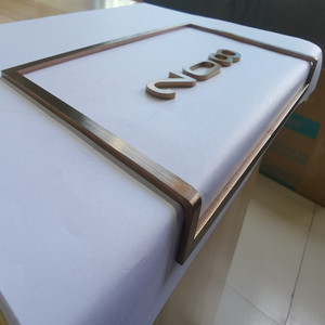 Tùy Chỉnh Led Số Nhà Căn Hộ Backlit Chiếu Sáng Số Thép Không Gỉ Khách Sạn Số Cửa Đăng Huisnummer - Product Image 6