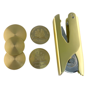 Timbre en laiton personnalisé avec logo, sceau métallique pour usage de bureau et de <span class=keywords><strong>notaire</strong></span> - Product Image 1