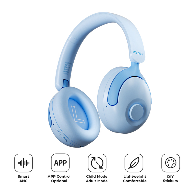Noise Cancelling Headphones Kids Headphone with Volume Limiting Function Wireless Headphone for Kids