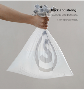 SHIMOYAMA Lot de 30 grands sacs poubelles écologiques en PEHD avec cordon de serrage pour poubelle domestique, poubelle à déchets et déjections canines - Product Image 4