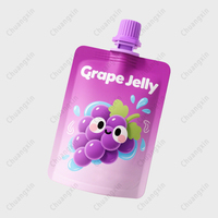 Op Maat Bedrukt Persoonlijk Merk 12Oz 100Ml 250Ml 330Ml Vloeibare Jelly Sap Retort Uitloopzak Met Patch Handvat