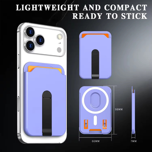 Giá đỡ thẻ từ HMJ thiết kế mỏng, giá đỡ điện thoại PC, túi đựng thẻ trong suốt, giá đỡ có thể tháo rời dành cho <span class=keywords><strong>iPhone</strong></span>, Samsung Series - Product Image 3