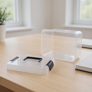 4,5L Kunststoff-Aufbewahrungsbox Hochwertige Transparente PP Stapelbare Organizer-Box mit Deckel und Verschlüssen für Küche, Zuhause, Büro, Medizin - Product Image 1
