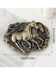 Western cowboy <strong>belt</strong> <strong>buckles</strong> for men and women, double-color alloy <strong>buckle</strong> patterns can be customized - Product Image 4