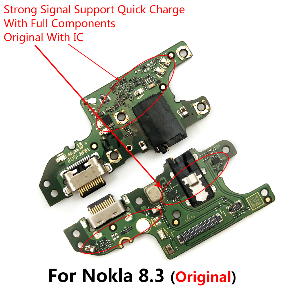 Connettore Di Carica Micro USB Per Nokia 8.3 5G (TA-1243 / TA-1251) - Nero