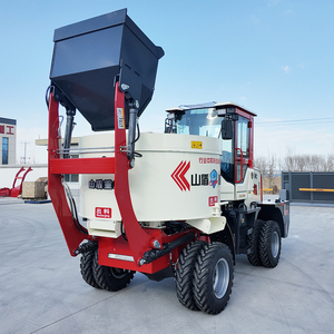 Sofort lieferbarer 1000L 2000L 3000L Betonmischer-LKW, 1,5 m³ mobiler Zementmischer mit Flachauslass, selbstladender Mischer-LKW - Product Image 4