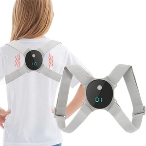 Soporte de espalda profesional unisex de nailon y elastano transpirable con sensor inteligente ajustable, corrector de postura anticurvatura para escuela primaria - Product Image 2