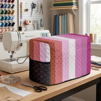 Housse anti-poussière matelassée personnalisée pour machine à coudre, motif arc-en-ciel (lesbiennes, gays, alternative), pour la décoration de la salle d'artisanat et l'entretien de l'équipement