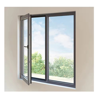 Ventana Corredera de Aluminio Impermeable, Ventana Corredera con Marco de Aluminio Antirrobo