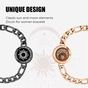 Proveedor de Pulseras Inteligentes <span class=keywords><strong>Totwoo</strong></span> de Lujo Chapadas en Oro, Venta al por Mayor de Brazaletes de Acero Inoxidable con Tacto de Amor, Regalo para Aniversario - Product Image 4