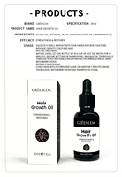 Huile de croissance capillaire GREENLEM en marque propre avec romarin et graines noires, huile essentielle naturelle et biologique OEM pour le traitement des cheveux clairsemés