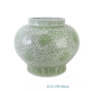 Pot de fleurs, urne, <span class=keywords><strong>vase</strong></span>, jarre en céramique 100% fait main, style Art déco chinois, marron et blanc, motif dragon peint à la main - Product Image 3