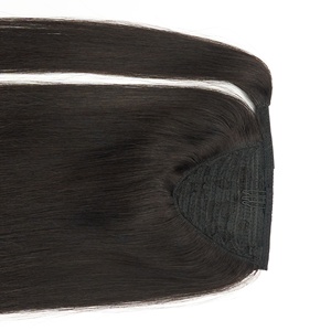 ผมต่อหางม้าแบบตรงสีธรรมชาติผมบราซิลผมมนุษย์บริสุทธิ์แบบปรับแต่งได้ - Product Image 5