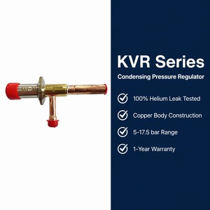 Regulador de Presión de Condensación <span class=keywords><strong>KVR</strong></span> para Condensador de Aire Acondicionado, XKVR12/15/22/28/35, 100% Probado para Fugas de Helio, Cuerpo de Cobre, Soldadura ODF, 28 bar - Product Image 1