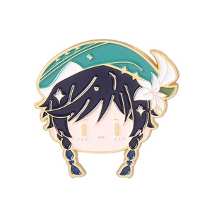 Zhong li genshin tác động long lanh Trâm từ tùy chỉnh kim loại mềm tùy chỉnh ve áo pins - Product Image 3