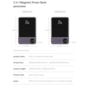 <span class=keywords><strong>Batterie</strong></span> <span class=keywords><strong>externe</strong></span> magnétique sans fil 10000mAh ultra-mince portable à charge rapide compatible avec <span class=keywords><strong>iPhone</strong></span> 16 15 14 <span class=keywords><strong>13</strong></span> - Product Image 6
