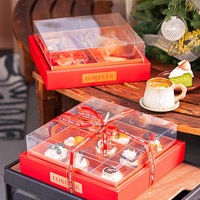 Boîte à bonbons de mariage personnalisée, boîtes à gâteaux transparentes, emballage de mariage, boîtes à macarons avec fenêtre