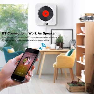 Q200 Tường Mountable <span class=keywords><strong>CD</strong></span> Máy Nghe Nhạc Bt Loa Với Điều Khiển Từ Xa FM Đài Phát Thanh TF Thẻ U Đĩa Âm Nhạc Máy Nghe Nhạc 3.5Mm Headphone LED Hiển Thị - Product Image 3