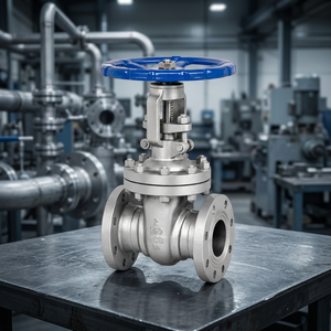 Válvula de Compuerta Manual de Doble Brida de Acero Inoxidable, Válvula de Cierre Industrial para Petróleo y Gas, Tamaño de Puerto de 4 Pulgadas, Uso en Alta Temperatura - Product Image 2