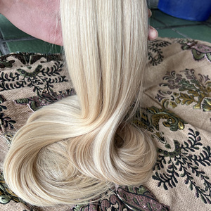 Capelli luminosi biondi vergini all'ingrosso, bundle lisci lisci, setosi e leggeri dorati, prezzi diretti in fabbrica, sconti alla rinfusa - Product Image 4