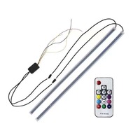 2 pièces, bandes lumineuses LED flexibles imperméables 18W pour voitures, accessoires de phares de voiture 12V, feux de jour
