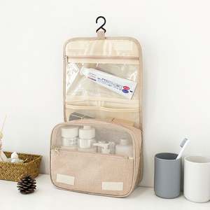 Foldable Holiday Travel <b>Toiletry</b> <b>Bag</b> with Carry Handle Wash <b>Bag</b> for <b>Men</b> and Women Customized Logo Cosmetic <b>Bag</b> - Product Image 3