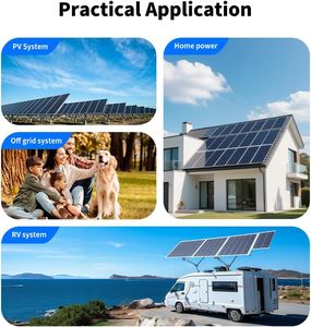 ระบบพลังงานแสงอาทิตย์แบบไฮบริดออฟกริด 5KW 10KW 15KW พร้อมแผงโซลาร์เซลล์ แบตเตอรี่ และชุดอุปกรณ์โซลาร์ครบชุดสำหรับบ้าน M40201 ความจุสูง - Product Image 5
