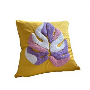 Funda de Cojín para Sofá Hecha a Mano con Algodón Indio de Lujo, Tejida y Acolchada, Fundas de Almohada para el Hogar, Ecológicas, Personalizadas, OEM, Venta al Por Mayor - Product Image 1