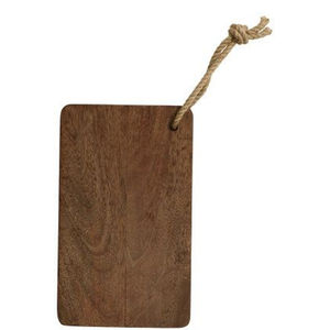 Planche à découper en bois rectangulaire avec poignée durable et surface polie, en vente - Product Image 1