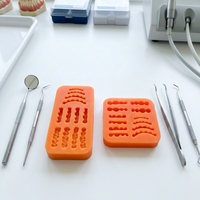 Plaque de cire en silicone dentaire, plateau de moulage flexible pour la formation de formes en cire pour prothèses dentaires