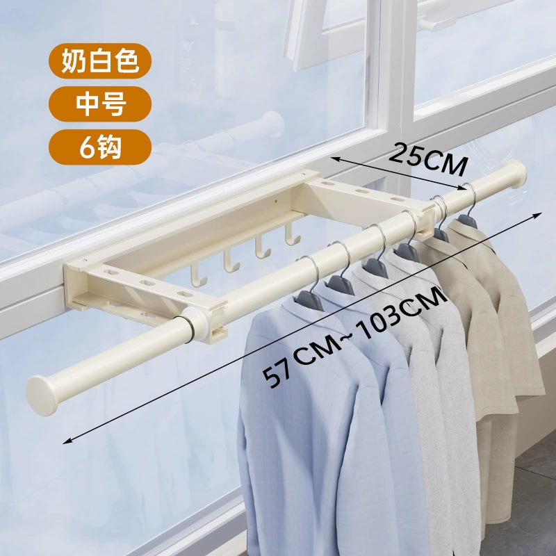 Blanco hueso, tamaño mediano [6 ganchos]